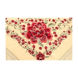 MANTONCILLO BORDADO ROSA GRANDE