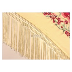 MANTONCILLO BORDADO ROSA GRANDE