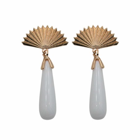 PENDIENTE ABANICO CON LAGRIMA MEDIANA