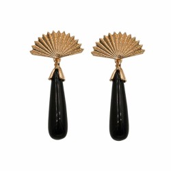 PENDIENTE ABANICO CON LAGRIMA MEDIANA