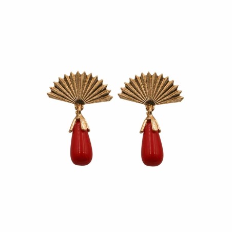 PENDIENTE LAGRIMA ABANICO PEQ.