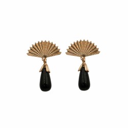 PENDIENTE LAGRIMA ABANICO PEQ.