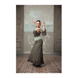 Falda Cabriolé Tul Elástico Estampado Adulto