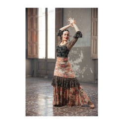 Falda Schermo Punto Elástico Estampado Adulto