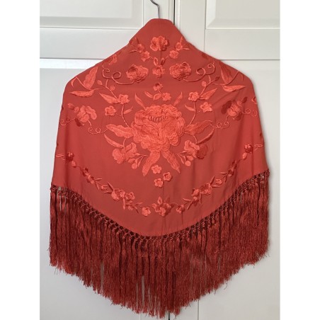 Mantoncillo  naranja teja en naranja teja