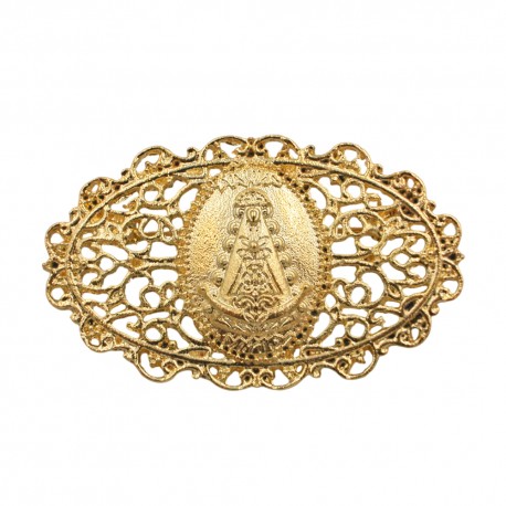 BROCHE METAL VIRGEN ROCIO