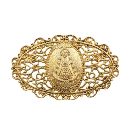 BROCHE METAL VIRGEN ROCIO