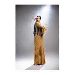 Vestido Lei Punto Elástico Estampado Adulto