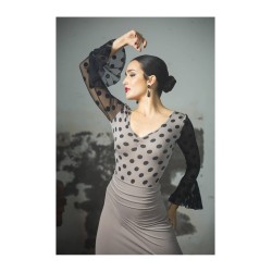 Body Cautín Punto Elástico Estampado Adulto