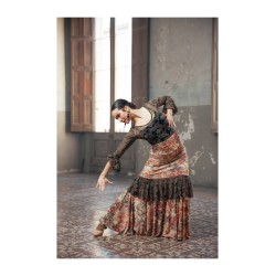 Body Brocado Tul Elástico Estampado Adulto