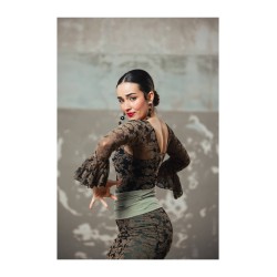 Body Brocado Tul Elástico Estampado Adulto