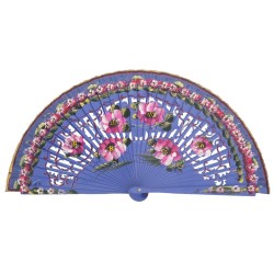 Abanico madera pintado a mano