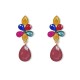 PENDIENTE FLOR COLORES