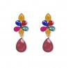 PENDIENTE FLOR COLORES