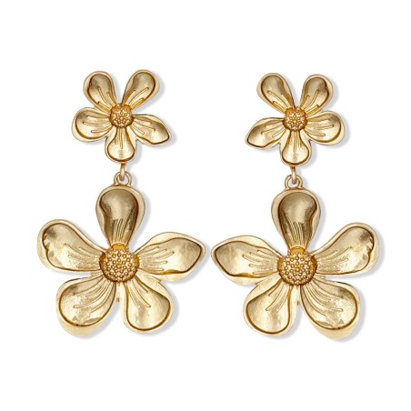 PENDIENTE FLOR DORADA