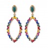 PENDIENTES HOJITAS OVALADO