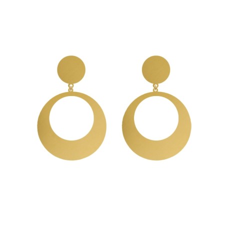 PENDIENTE METAL ARGOLLA DORADA