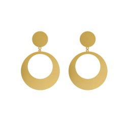 PENDIENTE METAL DORADO ESPIRAL
