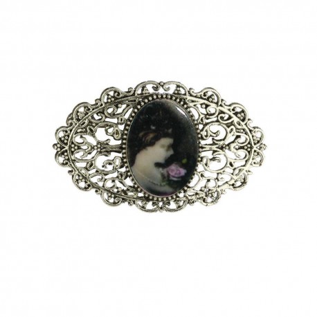 BROCHE METAL CAMAFEO