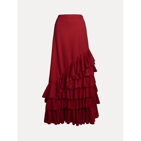 Falda con 5 Volantes