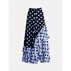 Falda con 5 Volantes