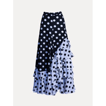 Falda con 5 Volantes