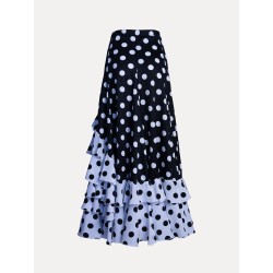 Falda con 5 Volantes