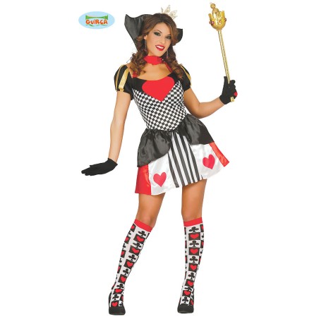 DAMA DE CORAZONES ADULTA