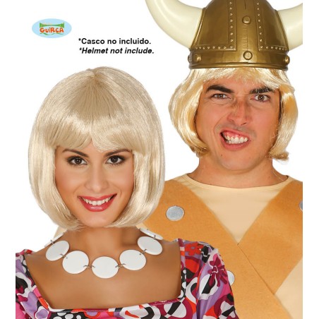 PELUCA MELENA RUBIA(ENVASE CAJA)