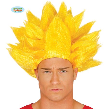 PELUCA GUERRERO AMARILLA(ENVASE CAJA)