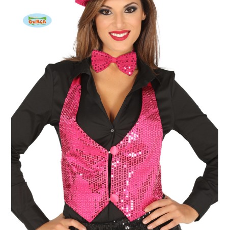 CHALECO LENTEJ.FUCSIA PARA MUJER