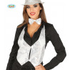 CHALECO LENTEJ.PLATA PARA MUJER