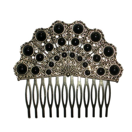 PEINECILLO METAL ABANICO COLORES