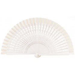 Abanico de madera en colores