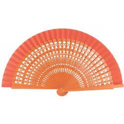 Abanico de madera en colores