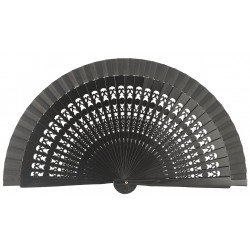 Abanico de madera en colores