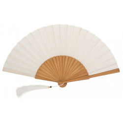 Abanico liso seda Arce