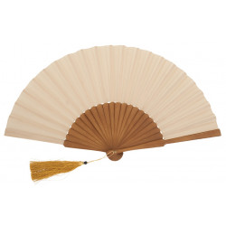 Abanico liso seda Arce