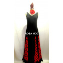 Vestido de Flamenca de Tirantes y Godets