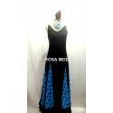 Vestido de Flamenca de Tirantes y Godets
