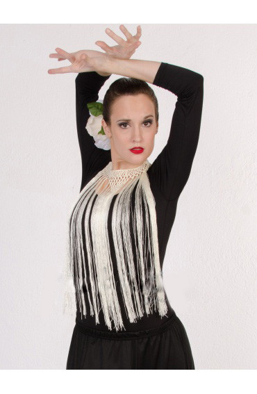  Flecos de Cuello para Danza Flamenco o sevillanas. Adorno de  Cuello, algodón (Dark Pink)