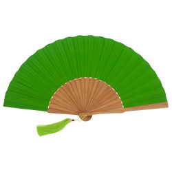 Abanico liso seda Arce