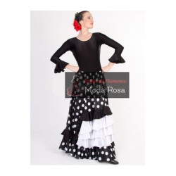 Falda con 5 Volantes