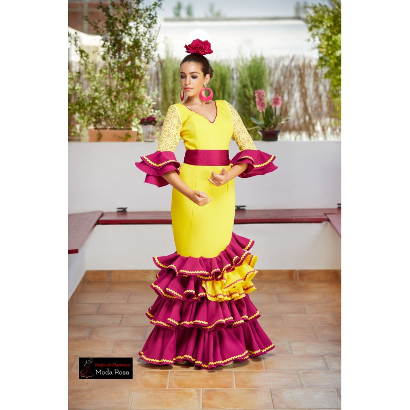 Falda Flamenca - Trajes de flamencos Moda Rosa