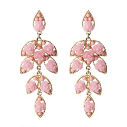 PENDIENTE FLAMENCA ROSAS