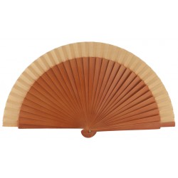 Abanico de madera en colores