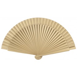 Abanico de madera en colores