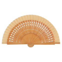 Abanico madera 16cm calado