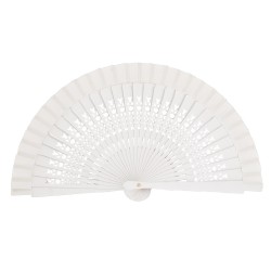 Abanico madera 16cm calado
