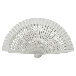 Abanico madera 16cm calado